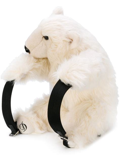 Dolce & Gabbana Polar Bear Backpack in White 